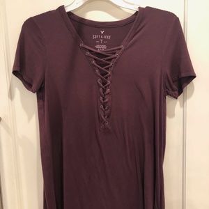 2 American Eagle Soft & Sexy Tops Sz Small